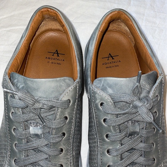 Aquatalia Alaric Leather Sneaker - Picture 6 of 7